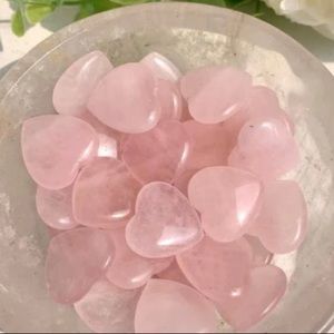 Rose quarts mini heart